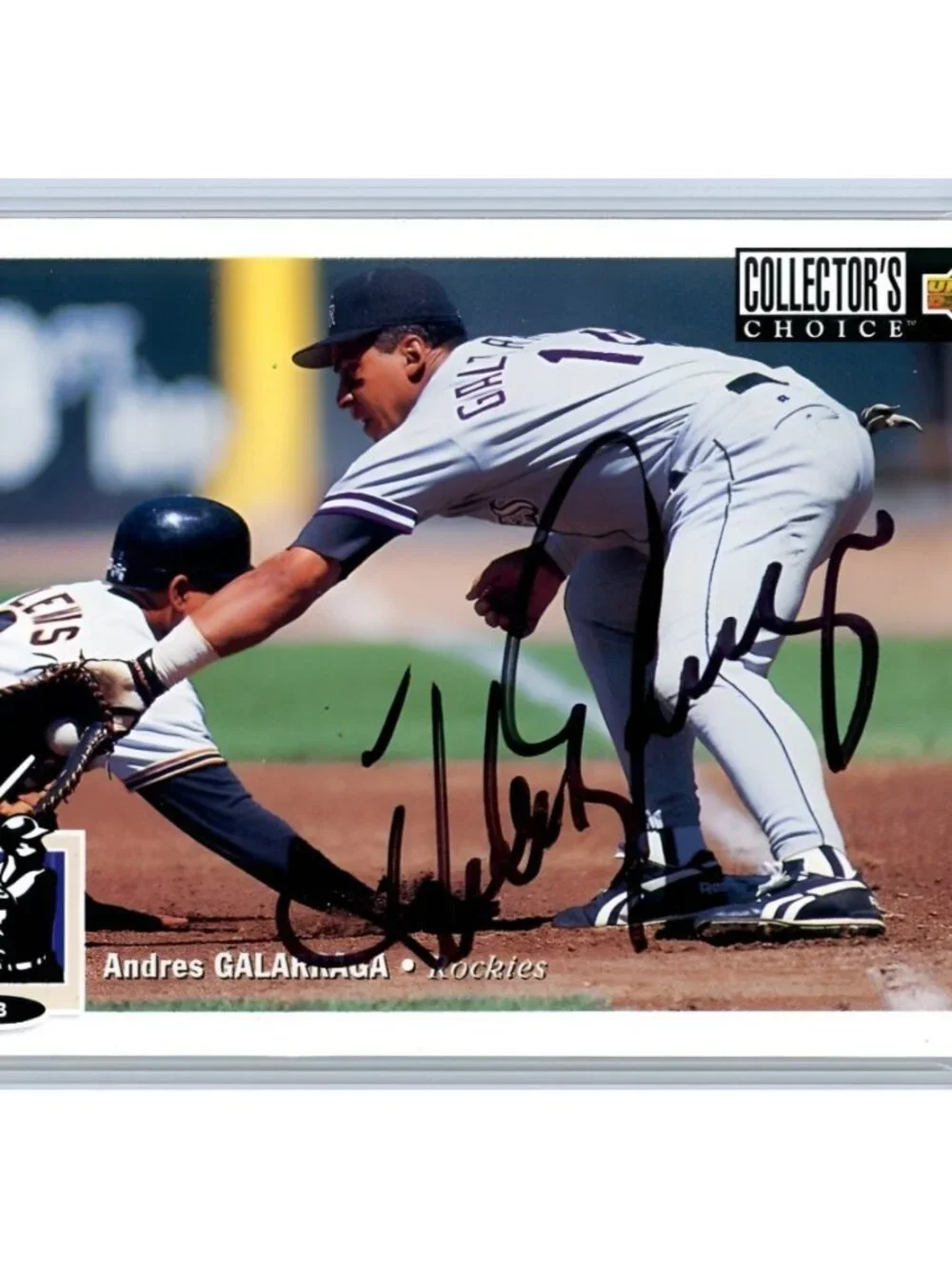 Andres Galarraga Signed 1994 Upper Deck Collector's Choice #360 Baseball Card